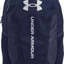 Under Armour Unisex-Adult Hustle 6.0 Backpack, (411) Midnight Navy/Midnight Navy/Metallic Silver, One Size Fits Most