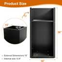 15"x15" x 30" Tall Metal Planter Box 2 Pack, Steel Planter Outdoor