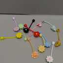 Velaco 12PCS Silicone Straw Covers Cap Compatible with Stanley 30&40 Oz Cup, 10mm Cute Flower Straw Toppers for Tumblers, Dust-Proof Drinking Straw Caps for Reusable Straws Tips Lids