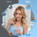 Electric Neti Pot Sinus Rinse, Cordless Nasal Irrigation System with 60 Saline Packets Foldable Nasal Rinse Bottle Machine for Snoring Remedy Relief IPX7 Waterproof