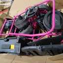 Garvee 24V Electric Drift Go Kart for Kids Ages 8 To 12/ Dual 300W Motors/ 8.1MPH Racing Car/ 9Ah Battery/ Music/ Horn/ Seatbelt/ Compact electric mobility tool space saving