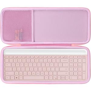 Hard Case Compatible with Logitech MK470 Slim Keyboard and Mouse Combo (Rose Case Only)