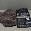 The Rag Company Gauntlet Car Drying Towel - 70/30 Korean Microfiber, Dries Faster Without Scratching, 900gsm, 20x30 inches, Ice Grey/Grey, Pack of 1