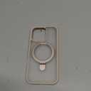 TORRAS Desert Titanium for iPhone 16 Pro Case Magnetic Stand, [Compatible with MagSafe][Flexible Stable Stand] Mil-Grade Protection Translucent Slim Anti-Scratch Ring Kickstand, Rose Gold 6.3", Ostand