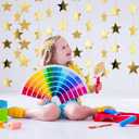 Patelai Glitter Star Garland Banner 2026 Graduation Decor 130 Feet Star Hanging Banner Twinkle Backdrop for Party Birthday Classroom Wedding Supplies(Gold)