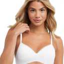 Maidenform Women's M Lift Bralette, Convertible Demi Bra, Lace-Trimmed Wireless T-Shirt Bra (X-Large)