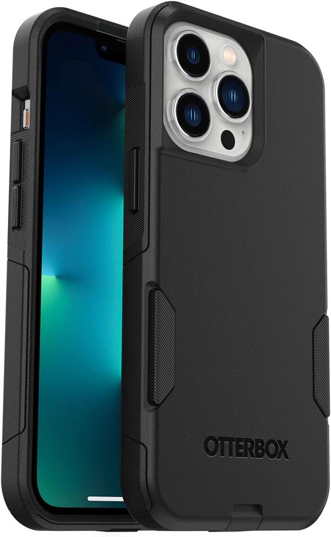 OtterBox iPhone 13 Pro (ONLY) Commuter Series Case - Black, Slim & Tough, Pocket-Friendly, with Port Protection