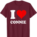 Red Heart I Love Connie T-Shirt S
