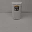 Glad Roomate Under Counter Waste Bin | Space Saving Small Trash Can for Kitchen Cabinet, Bathroom or Office | Dual Lid for Ease of Opening, 12 Liter, White
