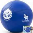 Race&Herd 25" Original XXL Herding Ball for Dogs - Giant Herding Dog Ball Australian Shepherds, Herding Toys, Dog Training Toy for Medium Breeds, Dog Toy for Outdoor Play (for Medium Dogs, Blue)