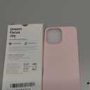 ORNARTO Compatible with iPhone 16 Pro Max Case 6.9", Slim Liquid Silicone 3 Layers Soft Gel Rubber Shockproof Protective Cover with Anti-Scratch Microfiber Lining-Chalk Pink