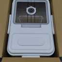 Dynta Large Bread Box for Kitchen Countertop 11.4 x 7.5 x 6.7 Inch Airtight Bread Storage Container Time Recording Bread Keeper with Lid for Toast, Loaf and Cookies (White)