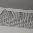 Bath Mat for Tub Shower Mat Non Slip Kids Rubber Shower Tub Mat, 100% Natural Rubber no Plastic Odors Perfect for Baby and Elder, Strong Suction Cups, Textured Mat Surface, 28 X 16 inches, Grey