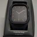 Nereides Rugged Case with Band for Apple Watch Series 9/8/7/6/5/4/SE 3/SE 2/SE 44mm/45mm, Breathable TPU Sport Strap + PC Protective Bumper, Shock-Resistant, Sweat & Water-Resistant (Gray)