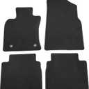 IKON MOTORSPORTS, Floor Mats Compatible with 2018-2024 Toyota Camry, Black Nylon Carpet Front & Rear 4PC Set, 2019 2020