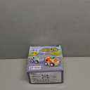 Prextex 2 Pack Cartoon Remote Control Cars for Toddlers - Police Car and Race Car with Steering Wheel Controllers and Lights - Different Frequencies So Both Can Race Together - Toddler Gift 18+ Months