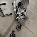 Kinder King 2 in 1 Convertible Baby Stroller, Folding High Landscape Infant Carriage, Newborn Reversible Pram, Adjustable Canopy, Diaper Bag, Anti-Shock Toddler Pushchair Stroller, Light Grey