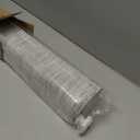UNISHADES no Drill Cordless Roman Shades for Windows, 33" W 64" H - 100% Blackout - Linen - Beige
