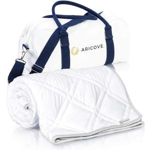 Cooling Weighted Blanket, 12 lbs, Twin Size for Adults, Luxury Heavy Blanket, Silky Soft Bamboo Viscose, 48x72 inches, Machine Washable, White