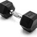 CAP Barbell 20 LB Coated Hex Dumbbell Weight, New Edition