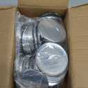 BEAMNOVA 100 Sets of Metal Button Supplies Blank 75mm / 2.95 in (Approx. 3 inch) for Button Maker Machine, Slick Metallic Back, Badge Making Parts Round DIY Pin Maker