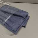 Waterproof Round Tablecloth for Round Dining Table, Decorative Rustic Soft Wipeable Table Cloths Cover Indoor Outdoor Use for Holiday,Wedding, Kitchen (70 Inch,Round (4-6 Seats),Denim Blue)