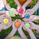 Wettarn 100 Pcs Jesus Loves You Easter Gifts Bulk Christian Bouncy Balls Rubber Jesus Loves You Bouncing Balls for Religious Easter Party Favor Basket Suffer (Stylish)