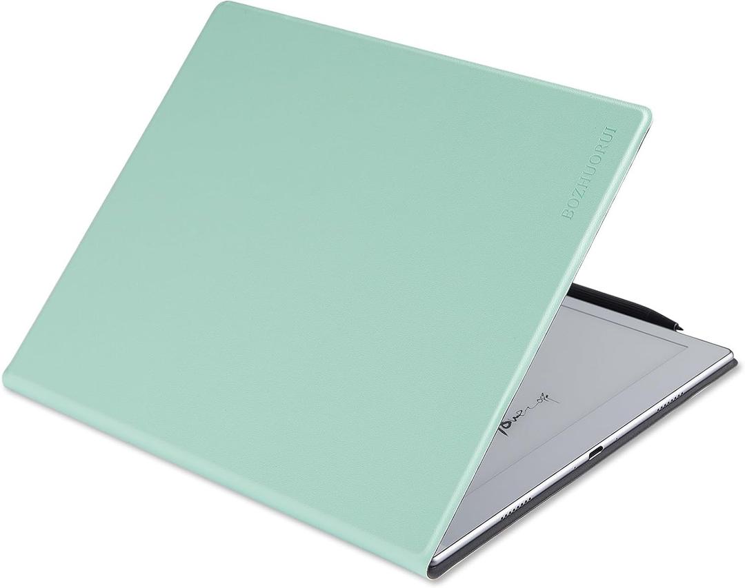 BOZHUORUI Magnetic Case for Onyx Boox Go 10.3 / Boox Tablet Go 10.3 Lumi (1th/2th Gen,2024/2026 Released),with Auto Sleep/Wake,Slim & Lightweight,PU Leather Protective Cover,Mint Green