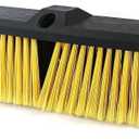 Push Broom Head Outdoor Large Stiff Bristle Broom Head - Excellent Cleaning Performance - Easy Installation Broom Head(18 inches)