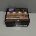 WOBANE LED Puck Lights Plug in, Under Cabinet Lighting with Switch, Dimmable Under Counter Lighting for Shelf, Closet, Cupboard, Bookcase, Display, Super Bright, 2700K Warm White, 6 Pack