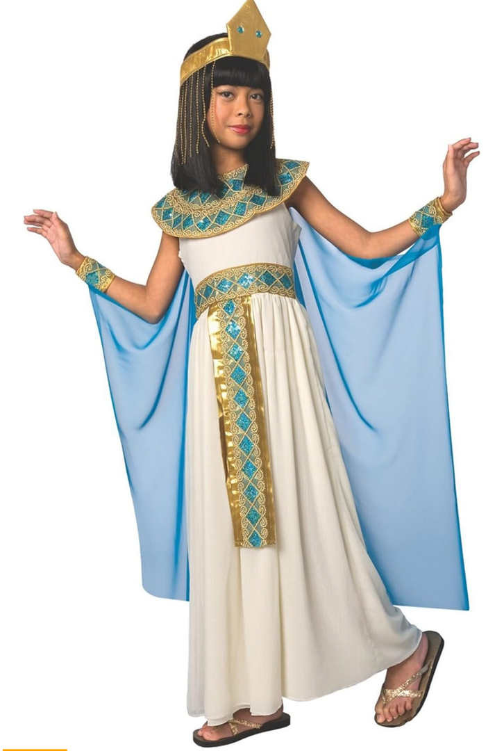Morph Cleopatra Costume Kids, Egyptian Costume Kids, Cleopatra Outfit for Girls, Small