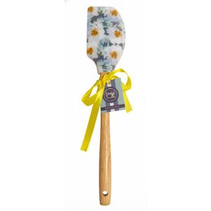 Floral Spatula Silicone Spatula with Wooden Handle