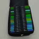 Ohuhu Markers for Adult Coloring Books No Bleeding 160 Colors Water-based Dual Tips Fineliner & Brush Coloring Markers for Kids Adults Beginners Drawing Pens for Journaling Lettering - Maui - Black