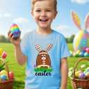 Boys Easter Shirts Kids Cotton Graphic Tees Casual T-Shirts 3-7 Years