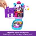 Polly Pocket & Minions Playset with 1 Doll, 2 Minions Figures & Fluffy The Unicorn Toy, Collectible Compact with 9 Accessories