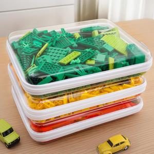 6PCS Large Clear Hard Shell Zippered Case, Diaper Bag Organizing Pouches, Waterproof Cosmetic Bag, Kid's Toy Storage Organizer Bins, Pencil Case.