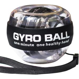 Wrist Strengthener Ball Forearm Exerciser Auto-Start Wrist Gyro Ball, Lotorr Ball Used to Strengthen Arms, Fingers, Wrist Bones and Muscles (Black)