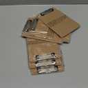 Trade Quest Memo Size 6'' x 9'' Clipboard Low Profile Clip Hardboard (Pack of 6)