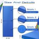 Liliful Gym Wall Padding Protection Wall Pad Durable Waterproof Gym Basketball Court Protectors with Double Sided Tape for Garage Basement Taekwondo Safety(72 x 20 x 2,Blue,1 Pcs)