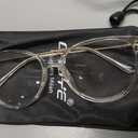 Gaoye Blue Light Blocking Glasses - Trending Round TR90 Frames, Metal Arms, UV400 Protection - Matching Soft Case