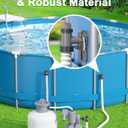 POOLHOUR Plunger Valve with Pipe Holder & Pool Hose Adapter, Above Ground Pool Pump Replacement Parts Compatible with I*tex/Col*m*n Pool