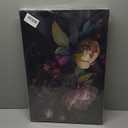 3 Pcs Moody Floral Canvas Wall Art Vintage Dark Peony Flowers Botanical Still Life Painting Picture Wall Decor Poster Print Artwork for Living Room Bedroom Women Room Home Decoration (Black Canvas, 24L" x 16W")