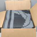 LBRO2M Waterproof Outdoor Rugs 8X10 for Patio Outdoor Plastic Straw Rug Reversible Outdoor Camping Rug for RV, Deck, Beach (8X10 Black Gray)