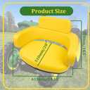 AHADA 3-Piece Tractor Seat Replacement Cushion Set for John Deere Tractor 2010 2510 2520 3010 3020 4000 4010 4020 4030 4230 4320 4430 4520 4620 4630 5010 5020 6030 7020 7520 820 830 600 PN#TY26545