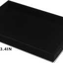 Coward 2Pcs/Set Black Velvet Stackable Jewerlry Organizer Tray Velvet Blank Tray Holder for Beads Bracelets Necklaces Earrings Store Selling or Home Show