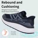 SURRAY Womens Walking Shoes with Arch Support Plantar Fasciitis Orthotic Tennis Sneakers Comfortable Breathable for Foot and Heel Pain Relief US Size 7-11 (9, Black)