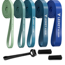 LEEKEY Resistance Bands Set for Pull-Up Assistance & Full-Body Training, Multi-Level Exercise Bands with Bag for Home Workouts, Physical Therapy, Strength Training (Men/Women)