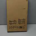 3-Tier Expandable Shoe Rack, Adjustable Shoe Shelf Storage Organizer Heavy Duty Metal Free Standing Shoe Rack for Entryway Closet Doorway (Black)