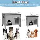 Durable Waterproof Plastic Dog House for Outdoor Indoor,Outside Dog House with Side Window Elevated Floor, Easy to Assemble Easy to Clean