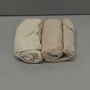 lulumoon Muslin Bassinet Sheets for Baby: Soft Bedside Sleeper Bassinet Fitted Sheets for Boys and Girls (White & Cream)